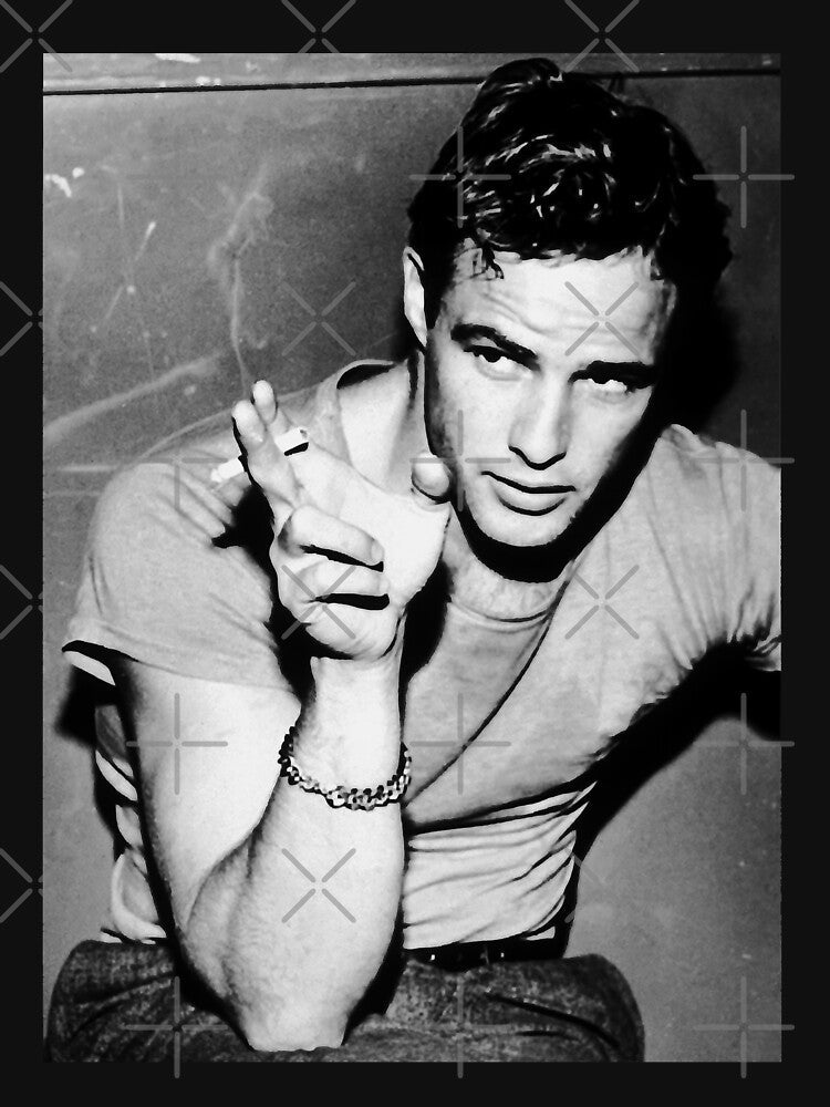 Marlon Brando Vintage Old Hollywood Movie Star Retro by Caren Harrell Unisex , , , Long Sleeve Tee