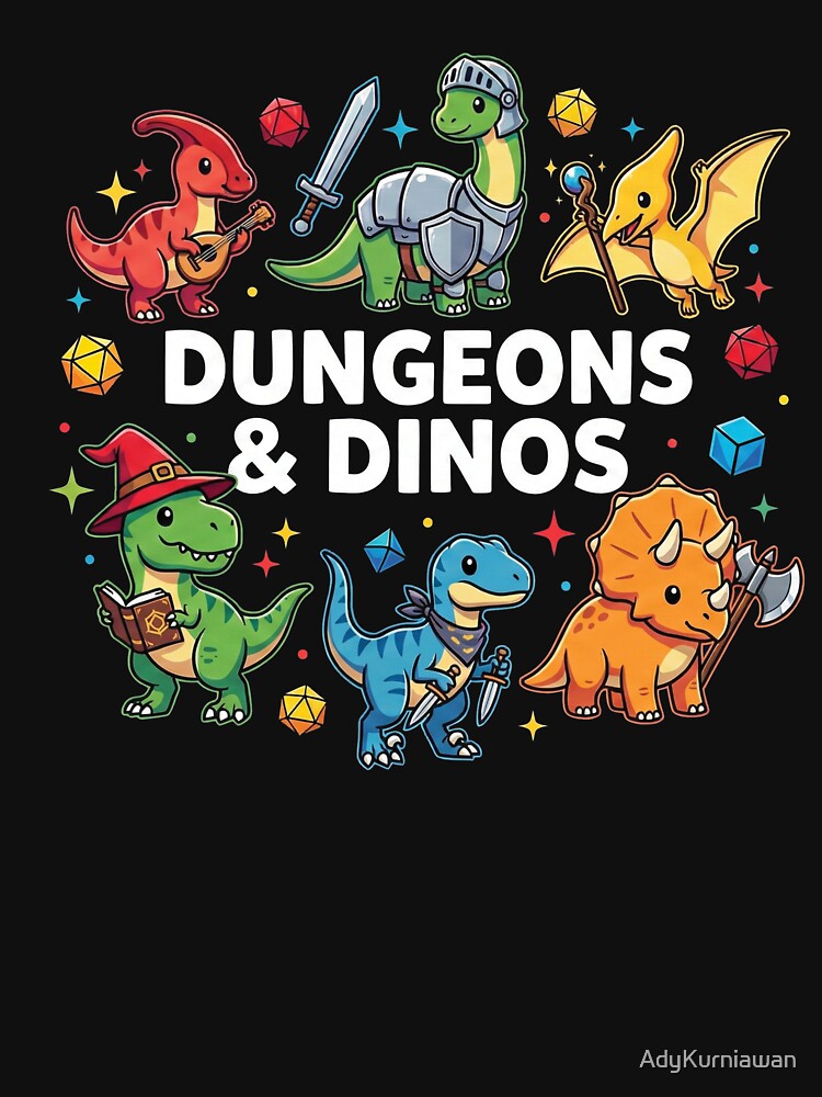 Dungeons and Dinos Cute Fantasy RPG Dinosaur by AdyKurniawan