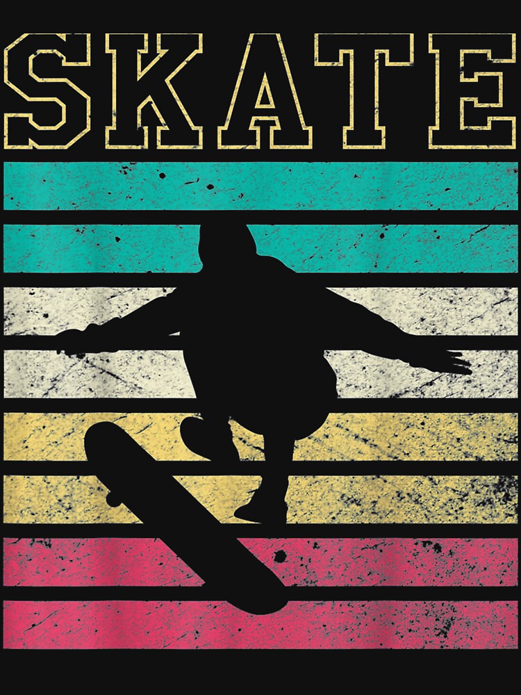 Vintage Skateboarding Skateboarders Retro Skateboard by manidala Unisex , , , Long Sleeve Tee