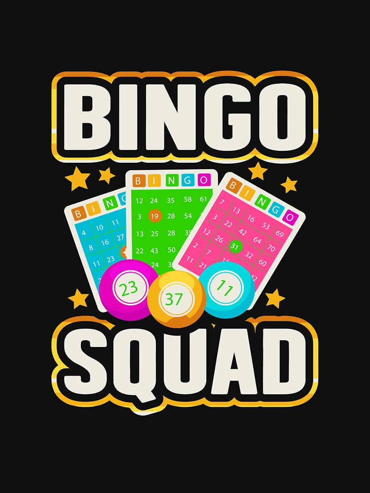 Bingo Squad Lucky Lottery Gambling Player Game Team Gift Long Sleeve by derekvella