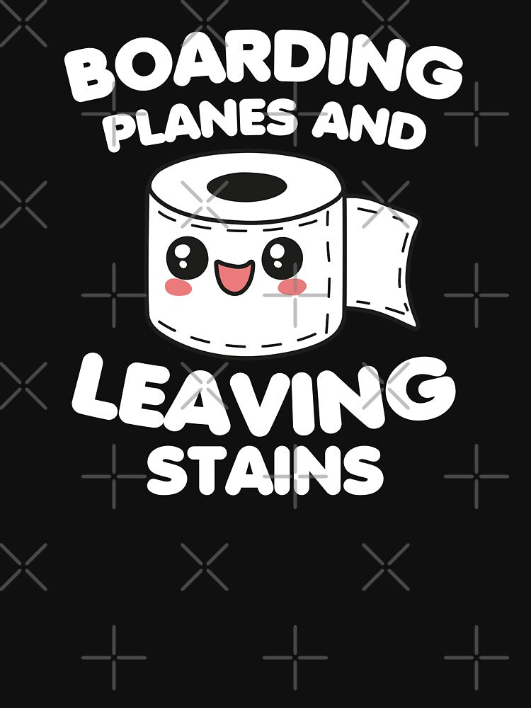 Boarding Planes And Leaving Stains by NQArtist Unisex , , , Long Sleeve Tee