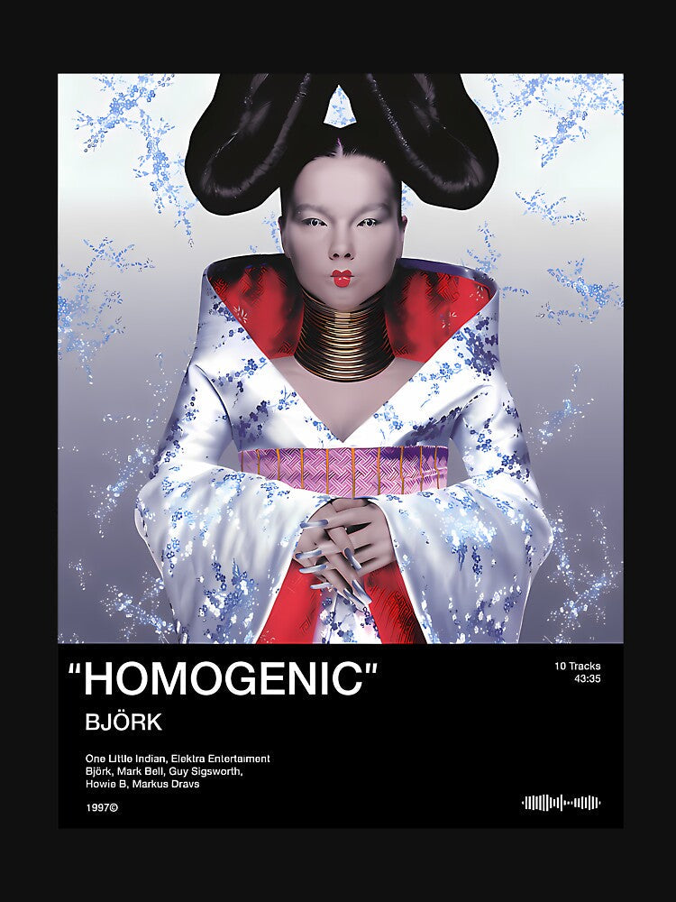 Bjork - Homogenic by Puji Designs Unisex , , , Long Sleeve Tee
