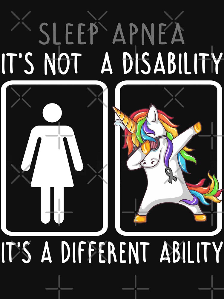 Sleep Apnea It's not a Disability It's a different Ability by DianabellShop Unisex , , , Long Sleeve Tee