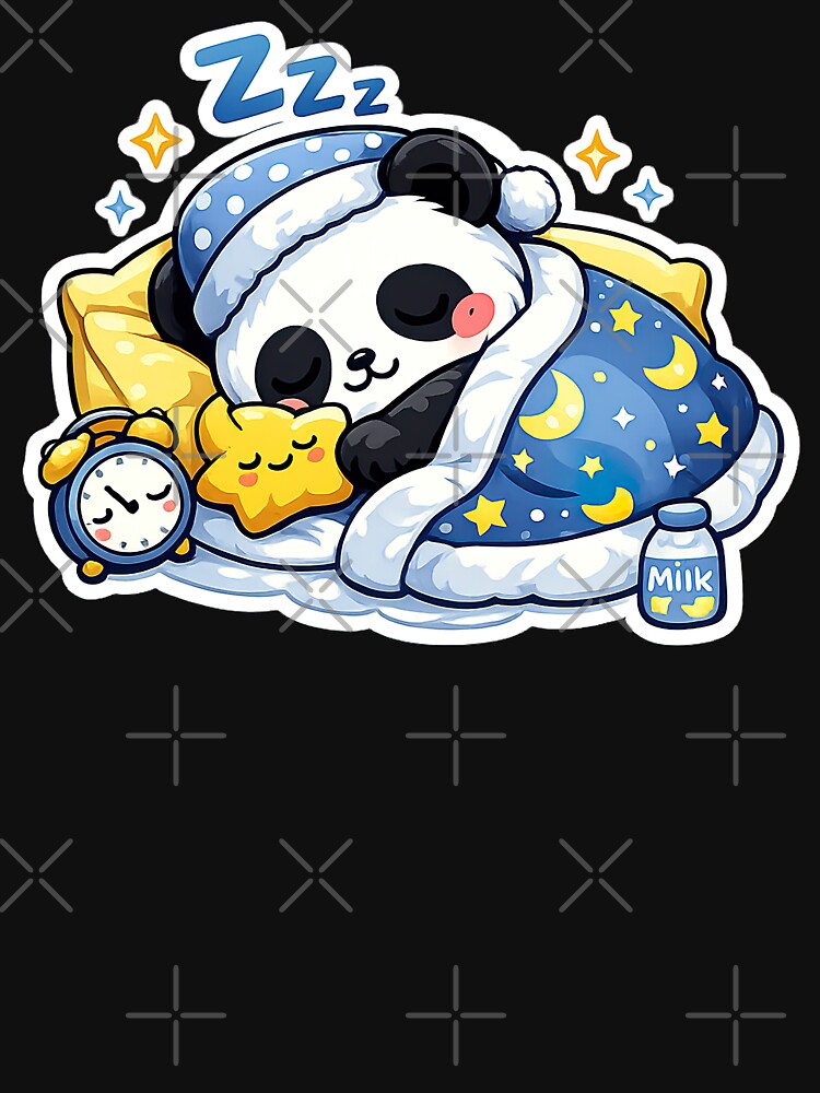 Cute Kawaii Panda, Cute Kawaii Sleeping Panda by graphic-genie