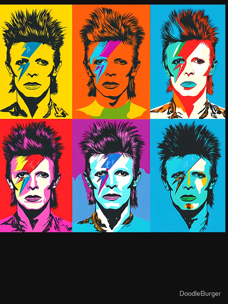David Bowie by DoodleBurger Unisex , , , Long Sleeve Tee
