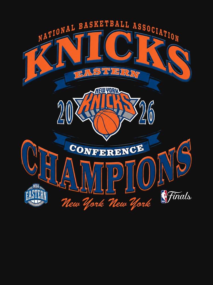 Knicks 26 Eastern Conference Finals Champions Black Franklin by PinkiesArts Unisex , , , Long Sleeve Tee