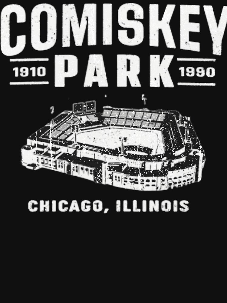 Comiskey Park - Chicago, IL Retro Baseball Stadium by IanMarssa Unisex , , , Long Sleeve Tee