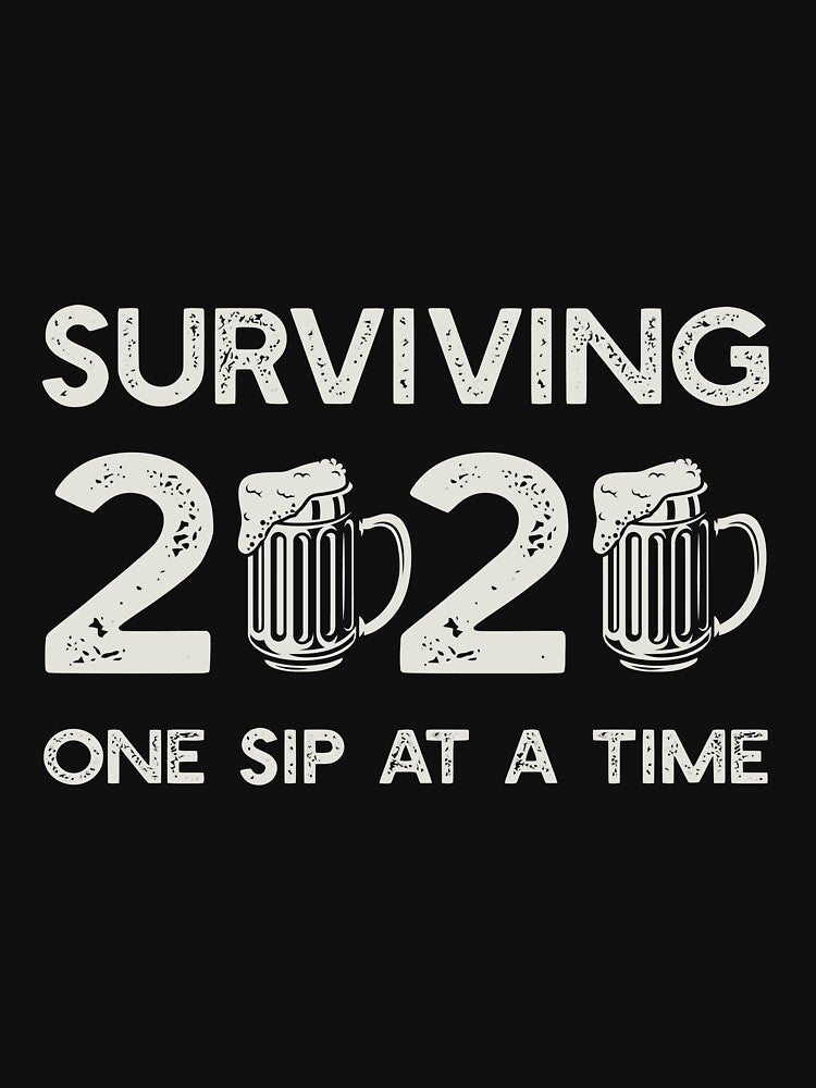 Surviving 2020 One Sip At A Time Beer Shirt Funny Quarantine Long Sleeve by telegaevel