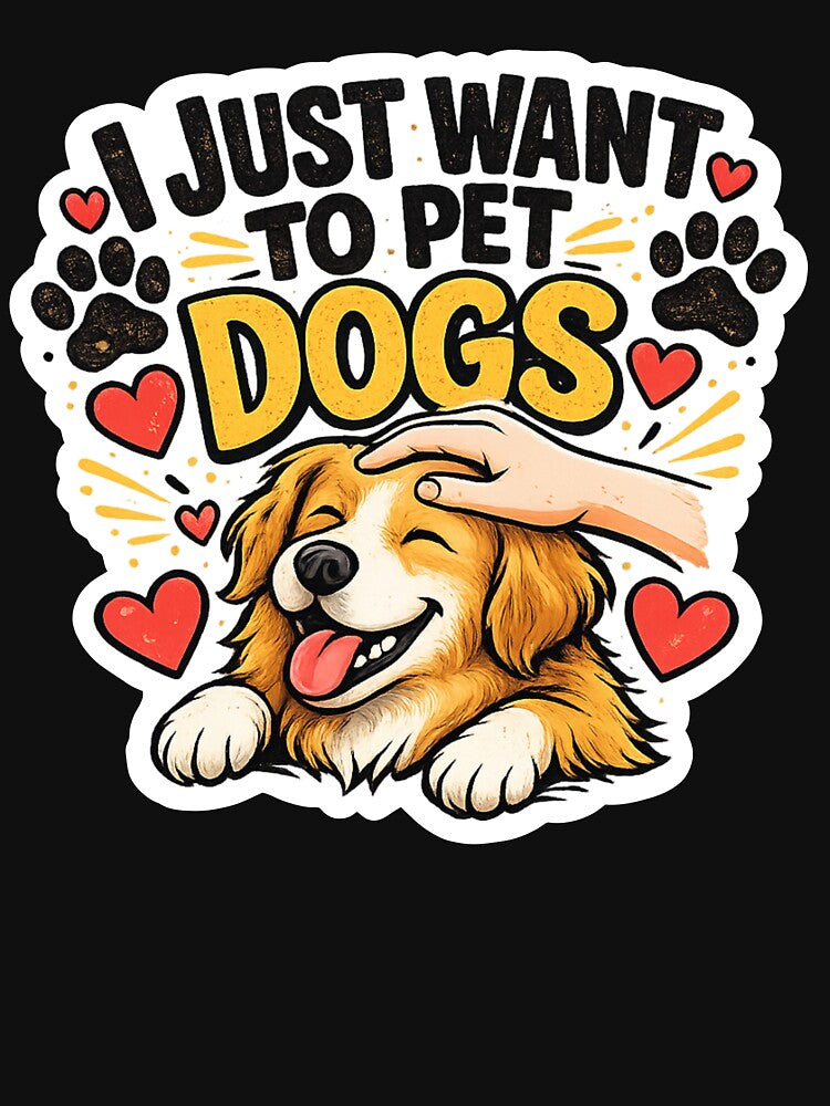 Cute Dog Lover Sticker Funny Pet Dogs Quote Design by InjeyArt