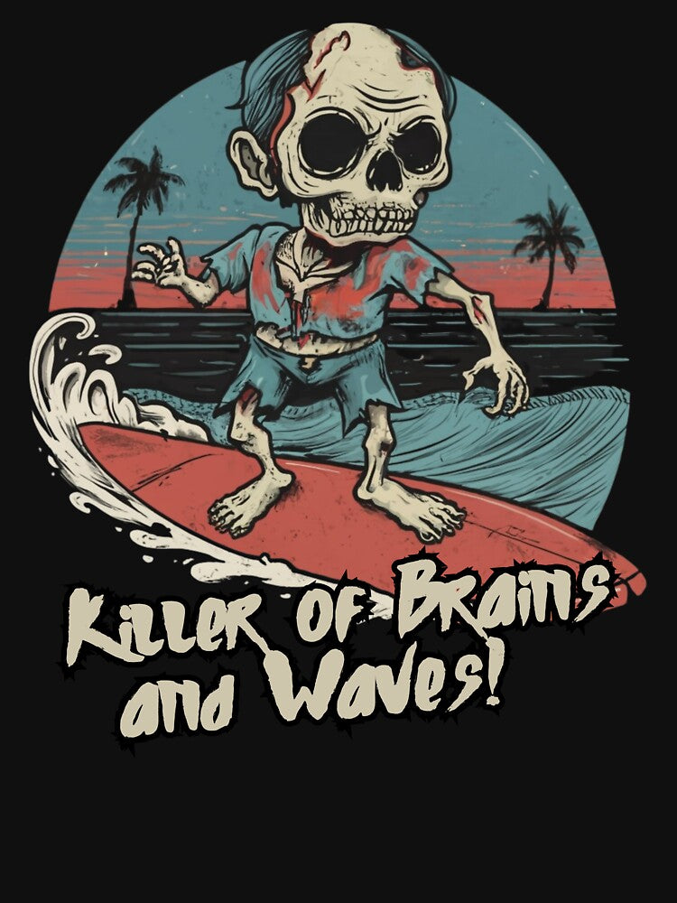 Surfing Zombie, killer of waves and brains, surf by Meandmyshop