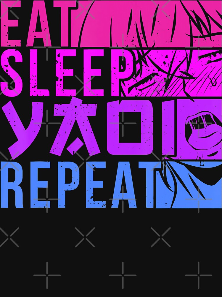 Eat Sleep Yaoi Repeat Fujoshi Anime Boy Gay Manga by SkylarSin Unisex , , , Long Sleeve Tee