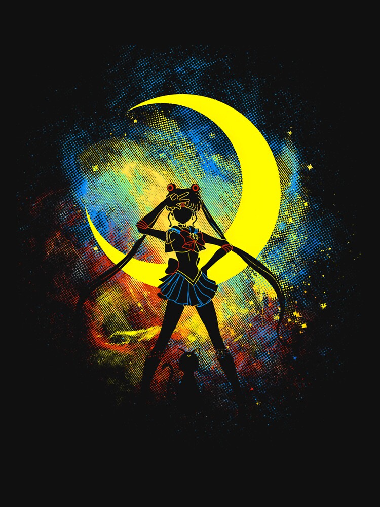 Moon Art by Elemson Unisex , , , Long Sleeve Tee