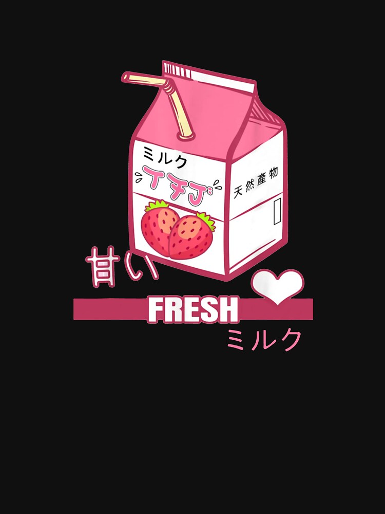 Fresh Milk Strawberry by Notneinme0828 Unisex , , , Long Sleeve Tee