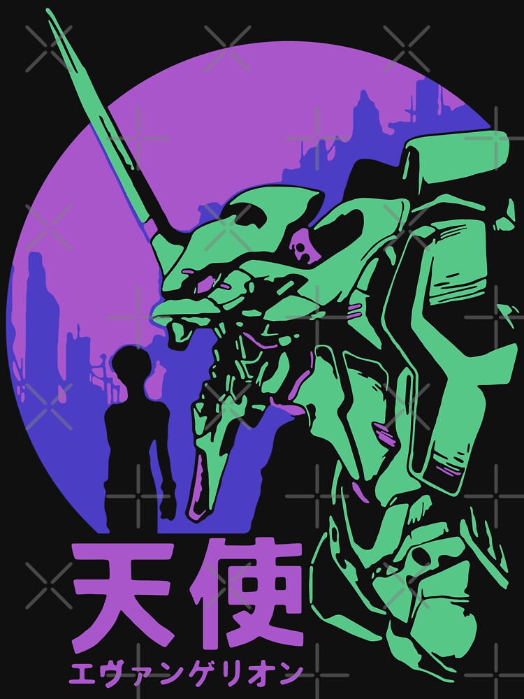 Neon Genesis Evangelion Retro Vintage by Teebuya