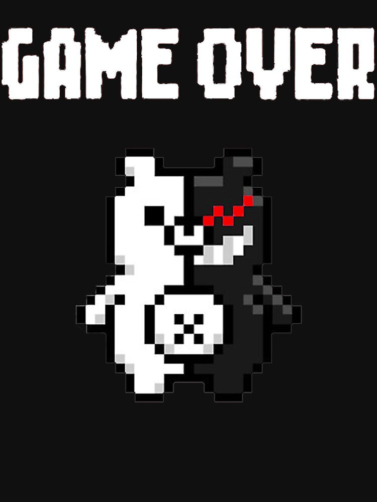 Monokuma Game Over by StrawberryTrick Unisex , , , Long Sleeve Tee