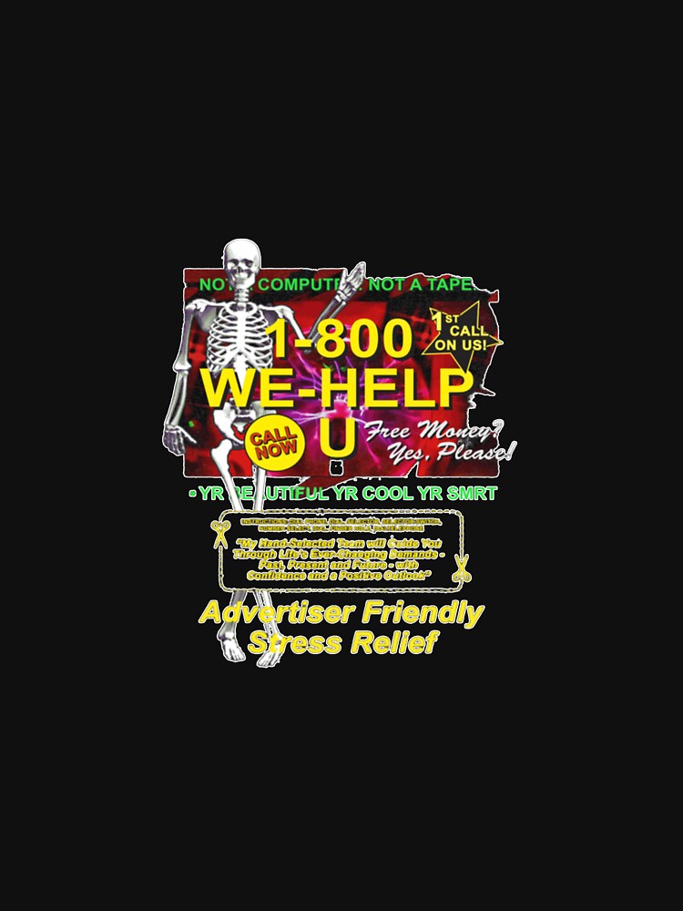 1 800 WE HELP U Premium by JacintoLeffler Unisex , , , Long Sleeve Tee