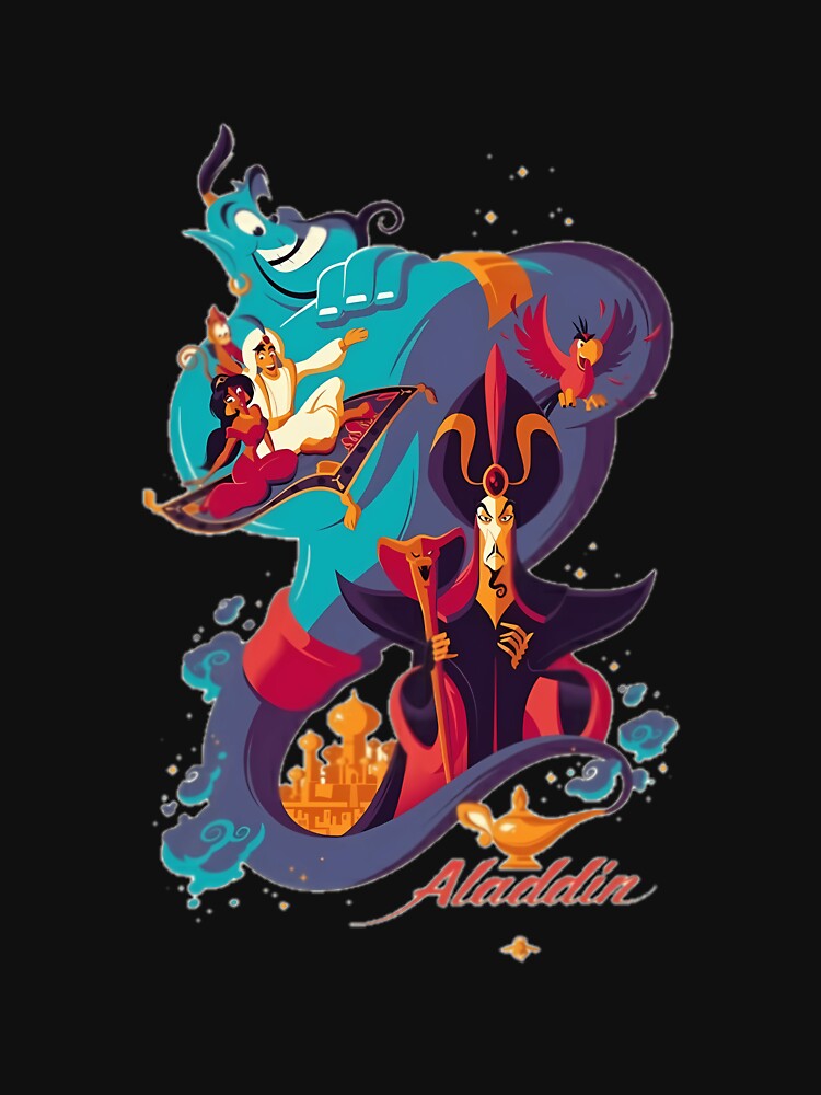 Aladdin Cartoon Merch by JamesRoss8 Unisex , , , Long Sleeve Tee