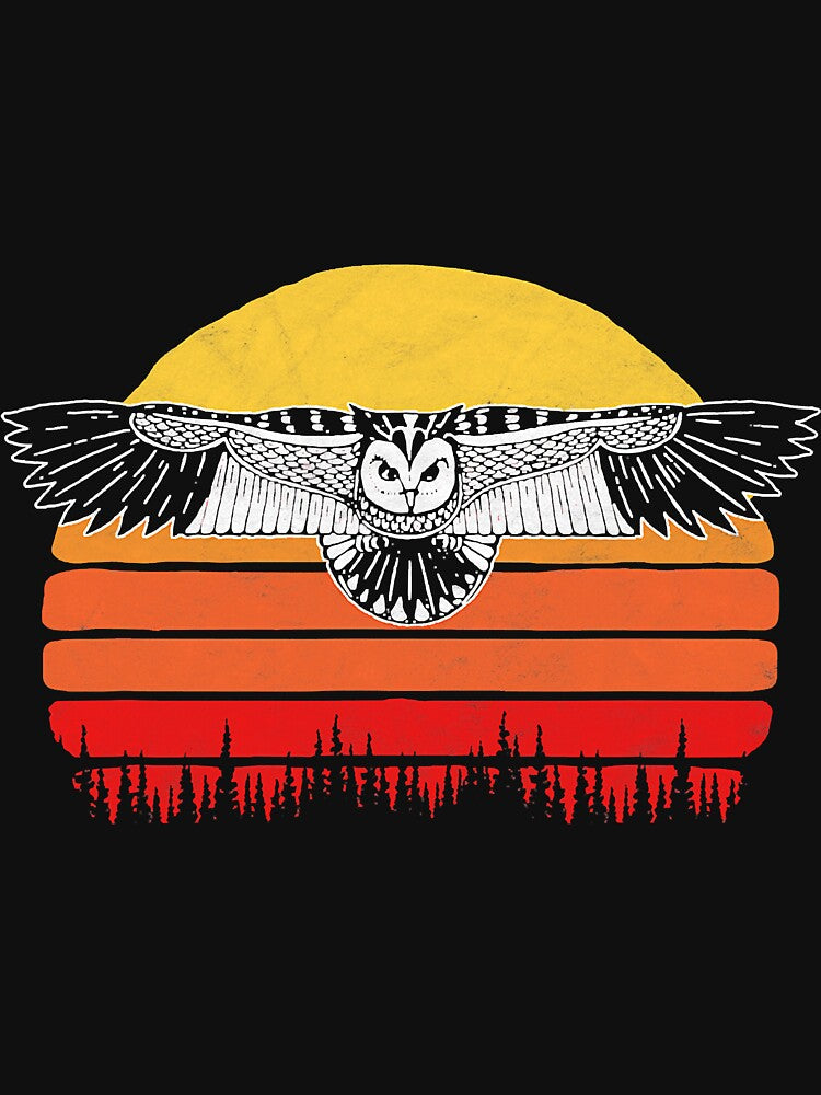 Vintage Owl Retro Styleistic by SkyCloudBlue