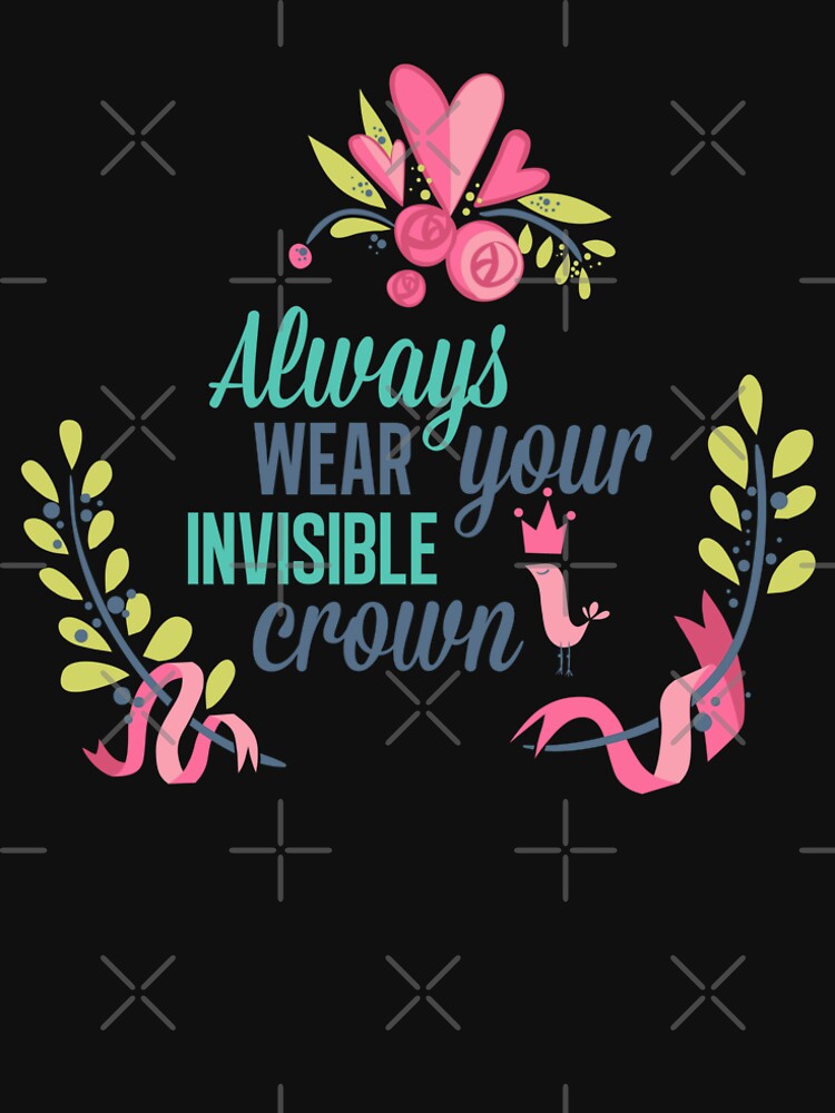 Always Wear Your Crown – Empowerment & Confidence by VITEST Design Unisex , , , Long Sleeve Tee