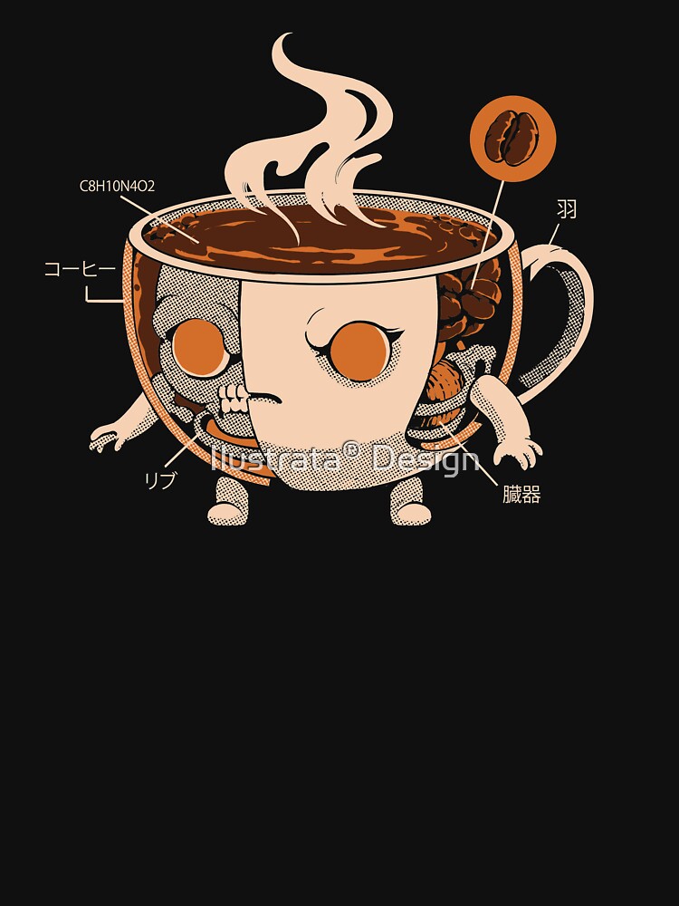 Coffeezilla X-ray by Ilustrata® Unisex , , , Long Sleeve Tee