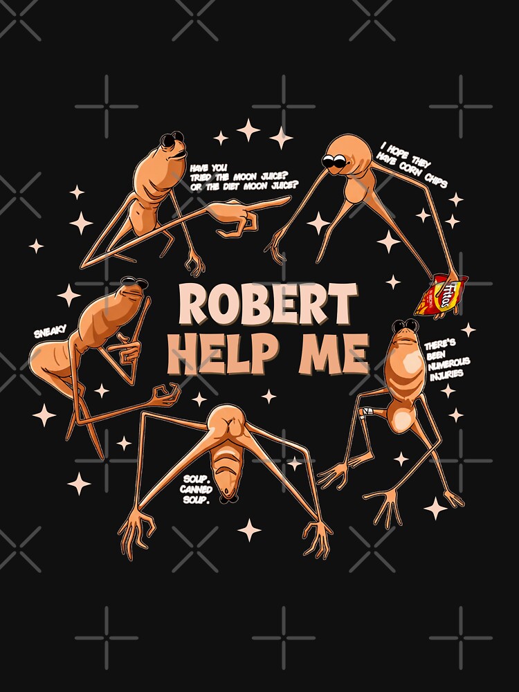 Marcus The Worm Funny Meme Robert Help by DeionGoldner Unisex , , , Long Sleeve Tee