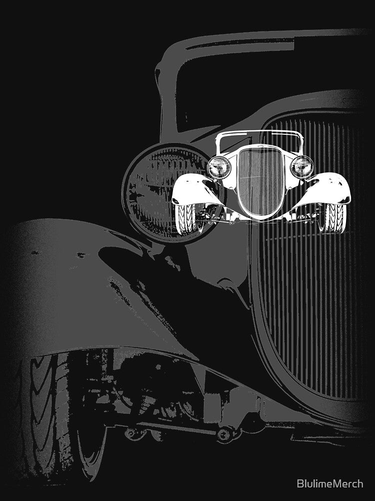 1933 Ford Coupe (B&W) by BlulimeMerch Unisex , , , Long Sleeve Tee