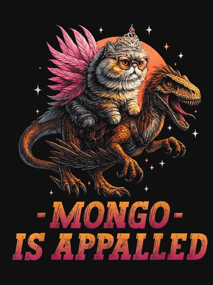 mongo is appalled funny dinosaur meme for men women kids by mariazin Unisex , , , Long Sleeve Tee