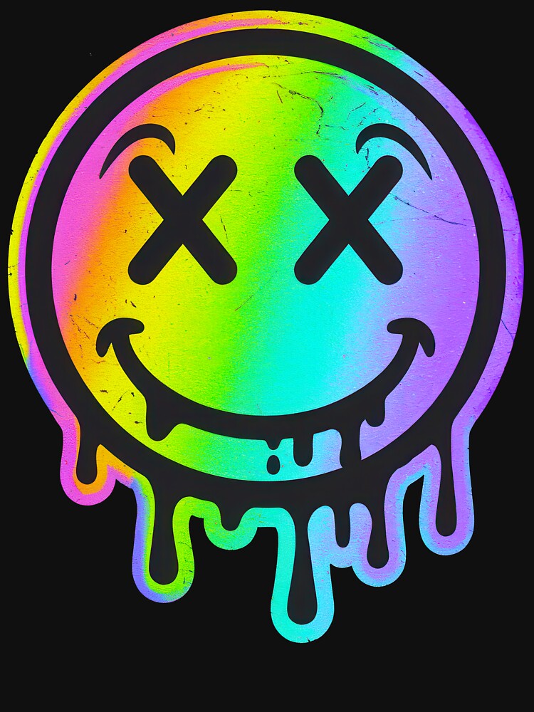 Psycadelic Dead Smiley by Angry Swan Designs