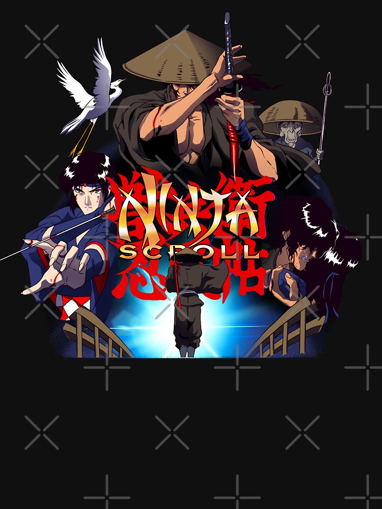 Vintage anime ninja scroll tee by Hi Unisex , , , Long Sleeve Tee