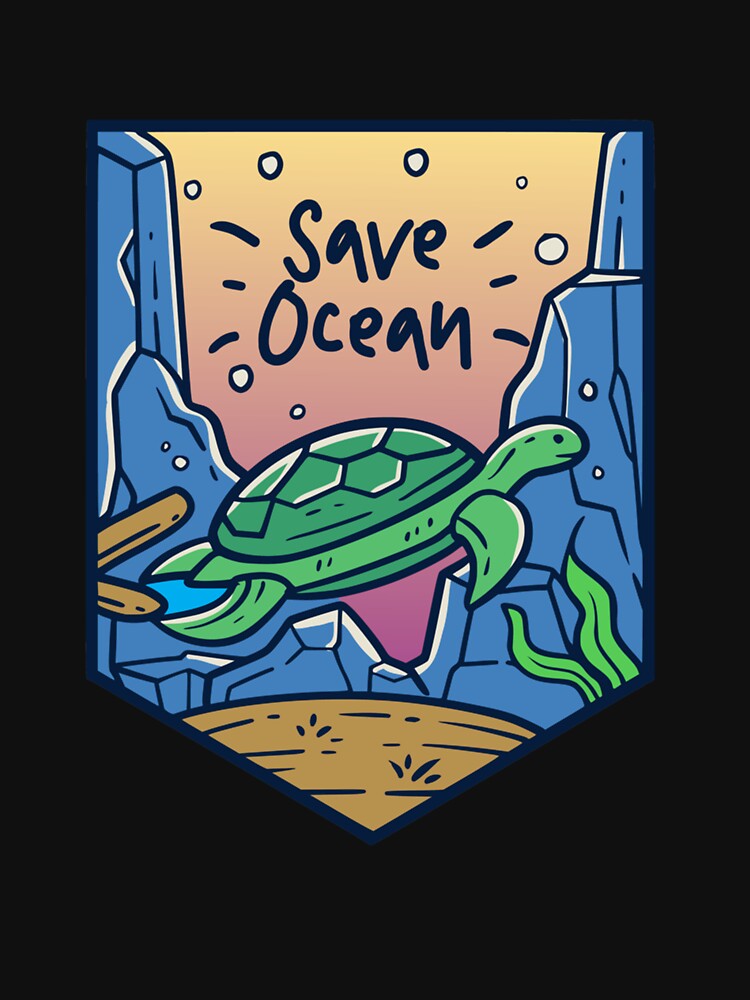 Save ocean Premium by DetlefGrube Unisex , , , Long Sleeve Tee