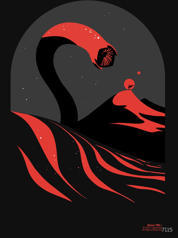 Sandworm. Dune by 7115 Unisex , , , Long Sleeve Tee