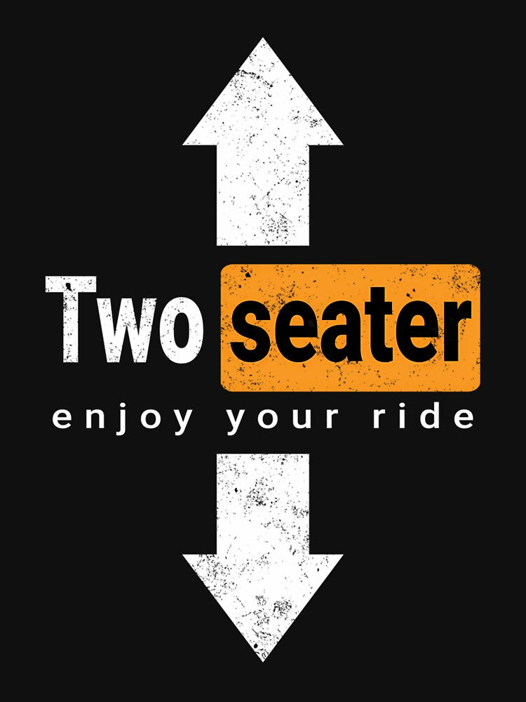 Two Seater Funny Swinger Threesome Adult Humor Dad Joke by SelinaGreenholt Unisex , , , Long Sleeve Tee