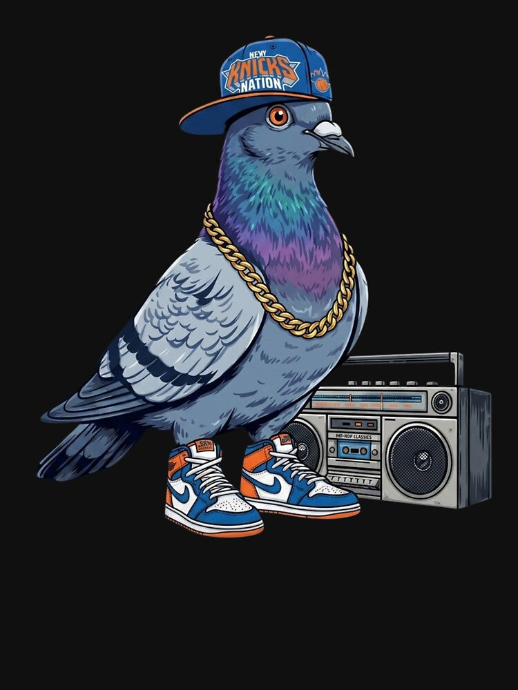NYC Pigeon Knicks by colorsartss Unisex , , , Long Sleeve Tee