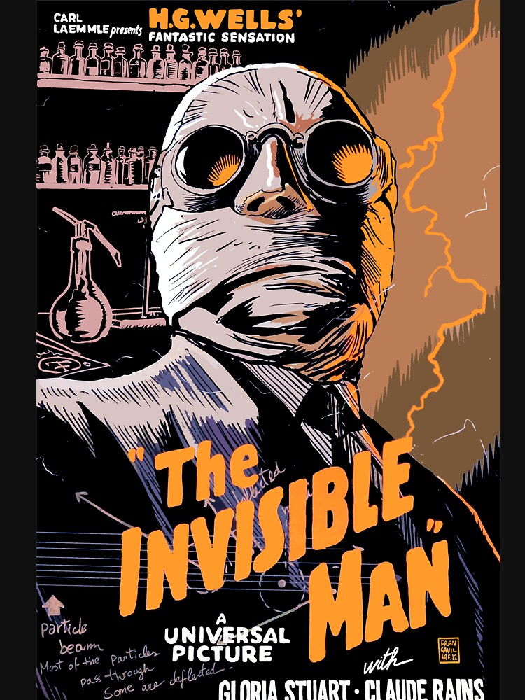 The Invisible Man by Rockett Graphics Unisex , , , Long Sleeve Tee