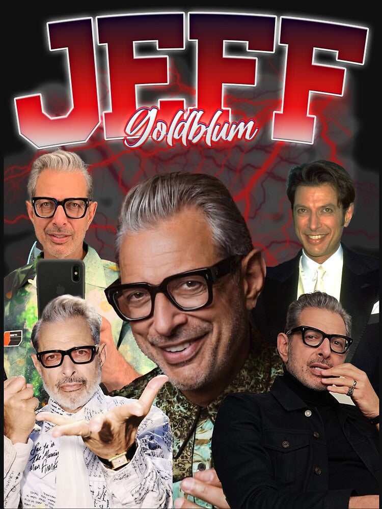 Jeff Goldblum Retro Style by deluluhaze Unisex , , , Long Sleeve Tee