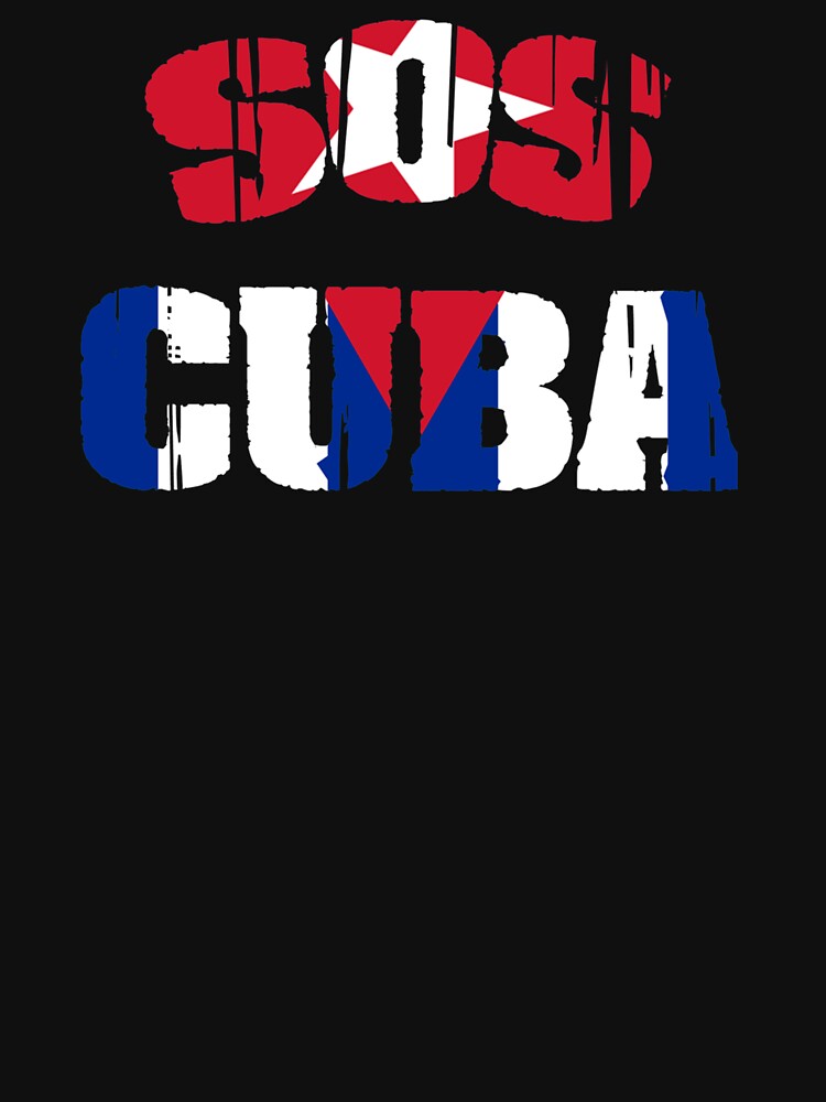 Patria Y Vida Flag Cuba Cuban Freedom Cuba Libre SOS Cuba Long Sleeve by Bonucci-Tori