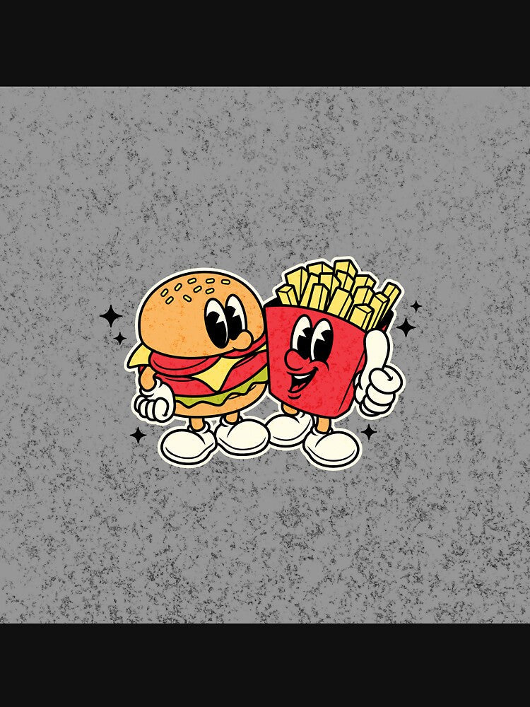 Burger & fries lovers by ModederZukunft Unisex , , , Long Sleeve Tee