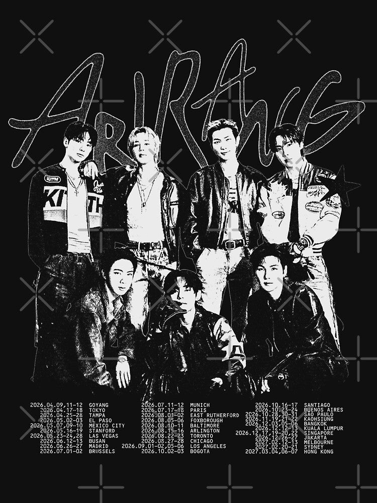 BTS Arirang world tour vintage by LiuTiuuu Unisex , , , Long Sleeve Tee