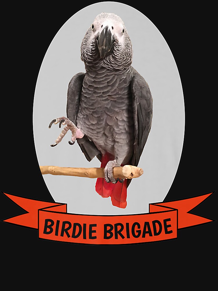 Birdie Brigade African Grey Parrot Premium by llanetdctrib Unisex , , , Long Sleeve Tee