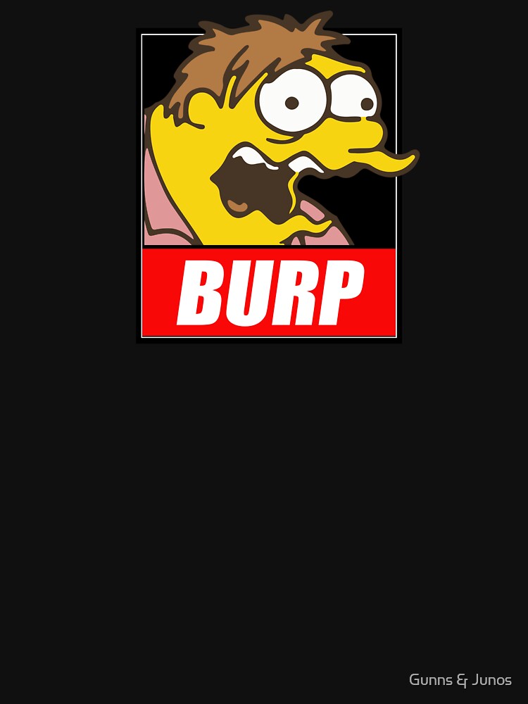 Barney Gumble Burp Gate [Cartoon Remix Designs] by Gunns & Junos Unisex , , , Long Sleeve Tee