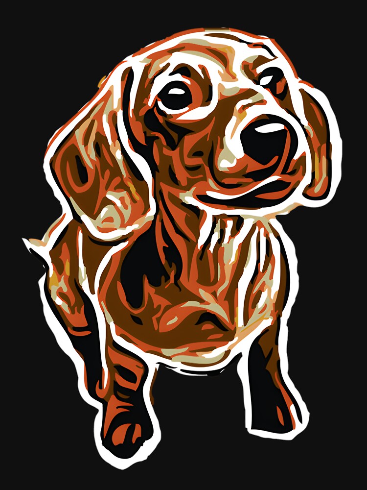 Dachshund Fitted by hymzwskbhe6 Unisex , , , Long Sleeve Tee