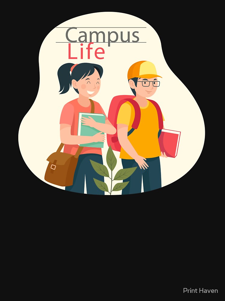 campus life by Print Haven Unisex , , , Long Sleeve Tee