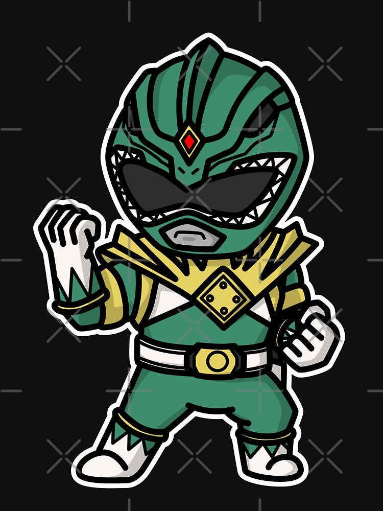 DragonRanger Kyouryuu Sentai Zyuranger Chibi Style Kawaii by mattzwug-draws Unisex , , , Long Sleeve Tee