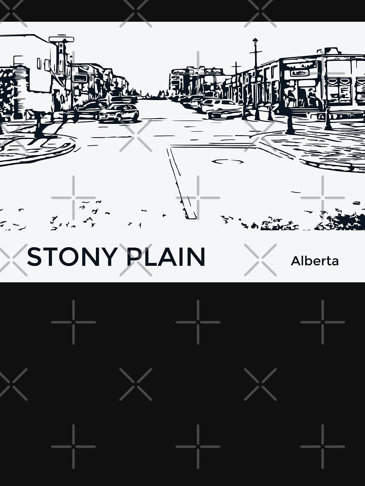 Stony Plain Alberta by Lakeric Cityscapes Unisex , , , Long Sleeve Tee