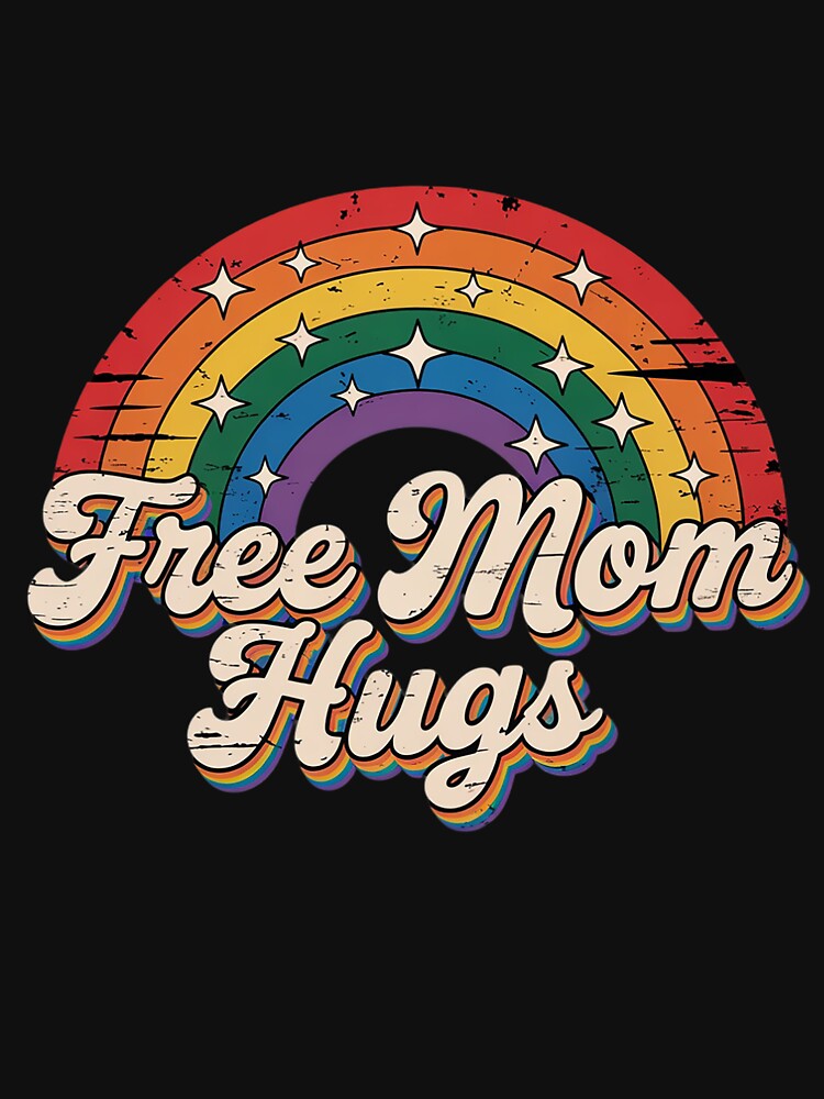 Free Mom Hugs Lgbt Pride Month by SlogariArt Unisex , , , Long Sleeve Tee