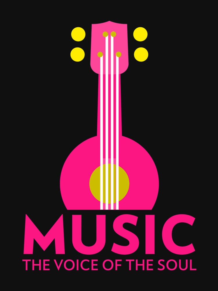 Musical Guitar Printed Premium Scoop by patsypo1 Unisex , , , Long Sleeve Tee