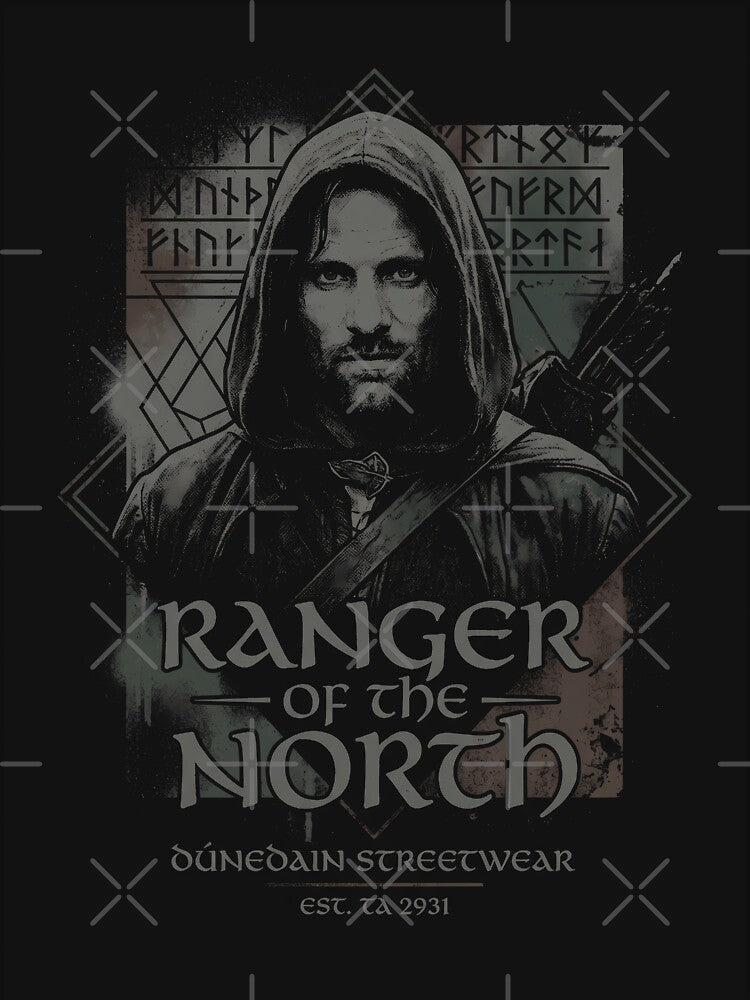 LOTR Aragorn Ranger – Viggo Mortensen Inspired Art by Senpaiwaves Unisex , , , Long Sleeve Tee
