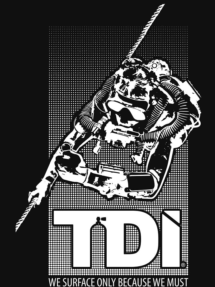 Technical Diving International (TDI) - We Surface Only Because We Must by Shop-TDI Unisex , , , Long Sleeve Tee
