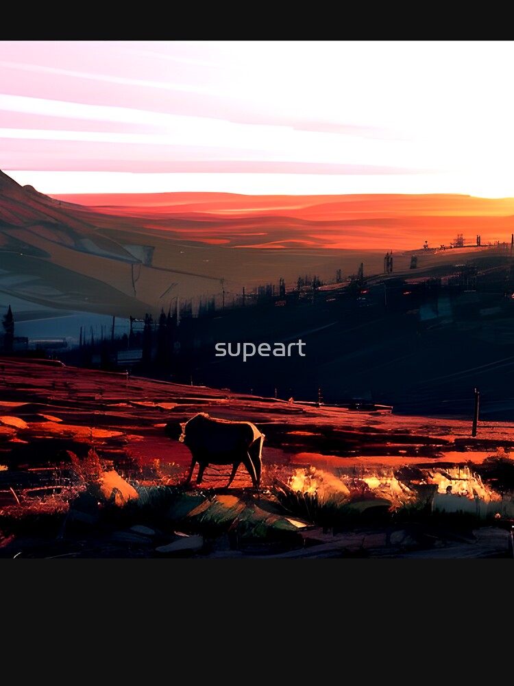 Add a Touch of Beauty and Tranquility to Your Life with Our Gorgeous Minimalist Landscape Mountain Valley Prints by supeart