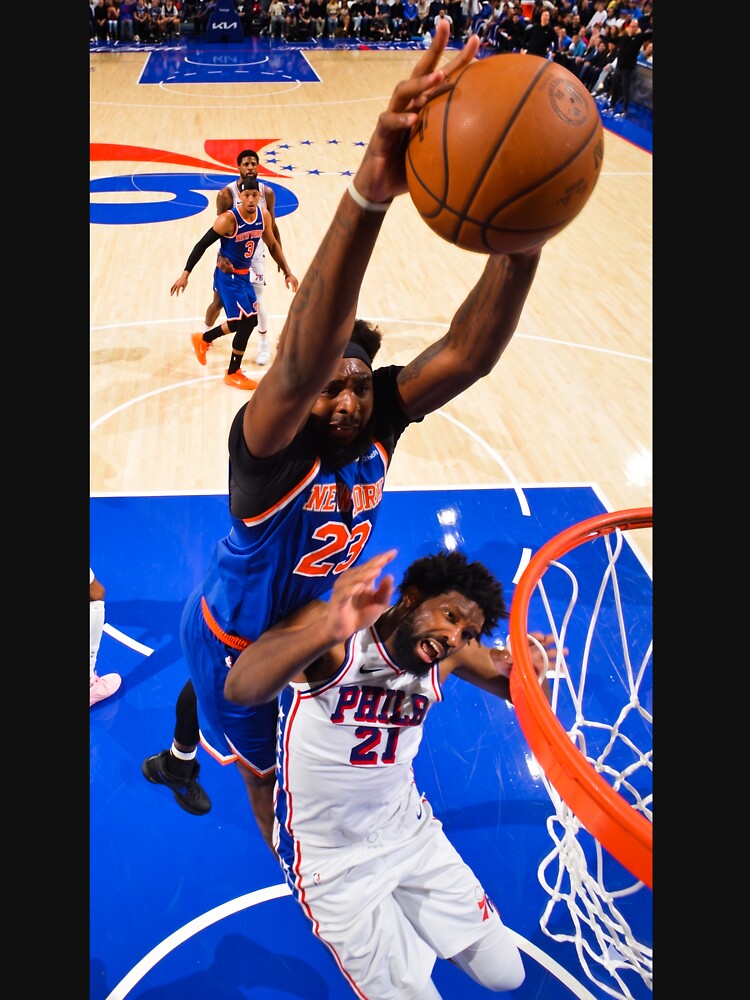 Mitchell Robinson Slam Dunk Iconic on Joel-Embiid 2026 by ShaverJr3000 Unisex , , , Long Sleeve Tee